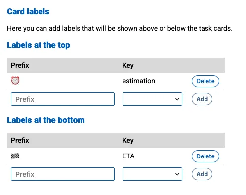 Screenshot of the basic settings